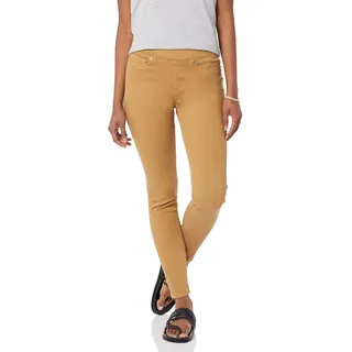 Amazon Essentials Damen Stretch-Schlupf-Jeggings mit mittlerer Leibhöhe - Auslaufmodell, Helles Kamelbraun, 36