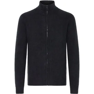 Strickjacke INDICODE "Strickjacke IDBercell", Herren, Gr. XXL, schwarz, Obermaterial: 58% Polyacryl PAN. 32% Polyester PES. 7% Wolle mw. 3% Elasthan EL., Strickjacken Strickjacke