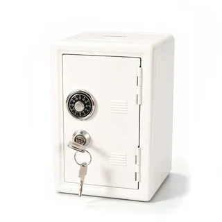 Spardose Kinder Tresor, Mini Safe aus Metall mit Zahlenschloss, Geldkassette für Münzen und Scheine, Sparschwein Security Box für Jungen Mädchen, Geld Safe Geschenk zum Sparen (18 x 12 x 10 cm)