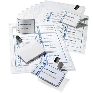 Durable Namensschilder Clip 9 x 6 cm 20 St.