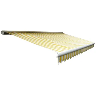 Mendler Kassetten-Markise T122 400 x 23 cm gelb