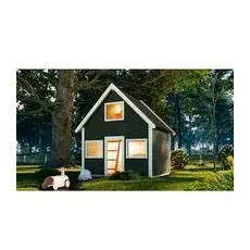 KARIBU Kinderspielhaus »Kalle«, BxHxT: 212,5 x 253 x 183,5 cm - grau