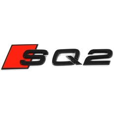 Bild 81A071804 Schriftzug SQ2 Black Edition Emblem Buchstaben Modellbezeichnung Aufkleber schwarz/rot