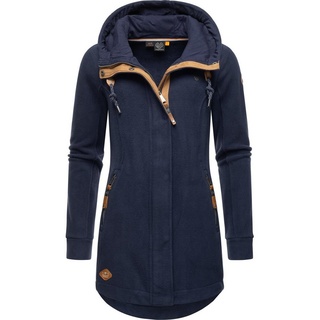 Ragwear Sweatjacke »Fleecejacke Letti Fleece Sportliche Damen Fleecejacke mit Kapuze blau