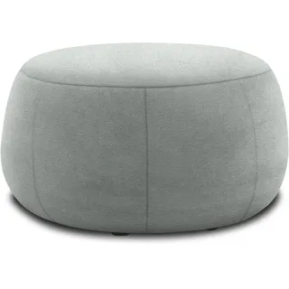 DOMO collection Hocker DOMO COLLECTION "800012", grau, B:75cm H:42cm T:75cm, 95% Polyester, 5% Nylon, Hocker, Polsterhocker Pouf, Hocker rund gepolstert