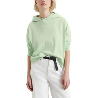 Marc O'Polo Denim Damen Hoodie mit Stretch-Anteil Relaxed Fit, Grün (Mint Mist), S