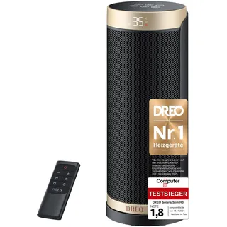 DREO Heizlüfter Energiesparende, Leise, Elektroheizung mit 70° Oszillation
