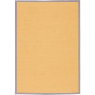 Pergamon Sisalteppich Natura Klassisch MIT Bordüre , Goldfarben , Textil , 200x200 cm , Teppiche und Böden, Teppiche, Flachwebteppiche