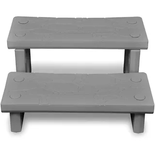 vidaXL Graue Spa-Treppe