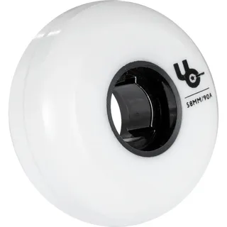 UNDERCOVER WHEELS ["Undercover Inline Skate Rollen Team 58","58mm / 90A","für Aggressive","4er-Pack"] - Weiß