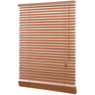 Ventanara® Holzjalousie 35mm Holz Jalousie Jalousette Echtholz (120 x 130 cm, Buche)