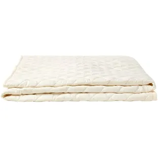 Homescapes Matratzenschoner 150/200 cm, Bio-Baumwolle gesteppt , Weiß , Textil , Rechteckig , 150x200 cm , Oeko-Tex® Standard 100 , Schlafzimmer, Matratzen, Matratzenschoner & Matratzenzubehör