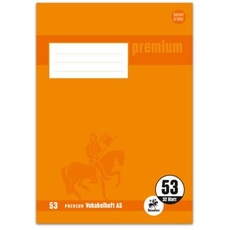 Bild Vokabelheft Premium Lineatur 53 liniert DIN A5 32 Blatt
