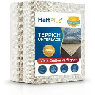 HaftPlus - Teppich Stopper rutschfest und dünn – Antirutschmatte für Teppiche – Zuschneidbare Teppich-Unterlage für sicheren Halt - Größe 120 x 160 cm