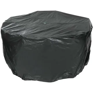tepro Abdeckhaube Universal für Sitzgruppe rund klein, schwarz (200 x 200 x 95 cm) - Schwarz