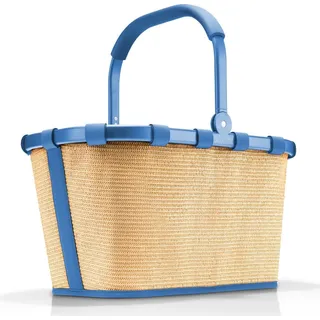 carrybag frame raffia blue