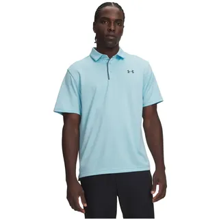 Under Armour Tech Polo Opal Blue/Pitch Gray L