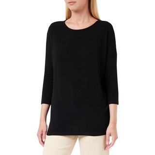 Only Damen Dünner Strickpullover | Schwarz | XXL