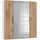 Drehtürenschrank Level by fresh to go 200 x 216 x 58 cm Weiß