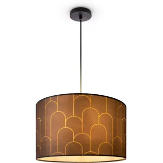 Paco Home Pendelleuchte "Hugo Pillar", schwarz,