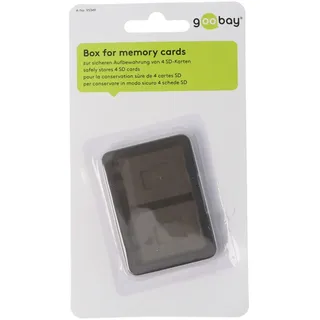 Aufbewahrungsbox für bis zu 4x SD Speicherkarten