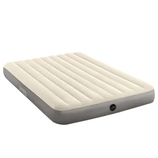 Intex Single High Luftmatratze für 2 Personen (152×203×25 cm) max. 272 KG – Gästebett aufblasbares Bett Camping Matratze mit Fiber-Tech-Technologie