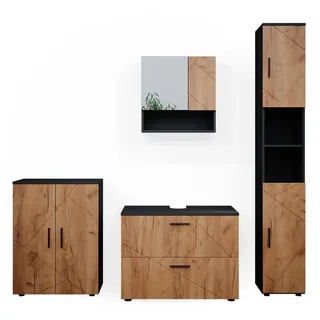 Vicco Irma 4-tlg. Eiche/Anthrazit