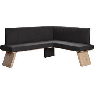 otto home Home affaire Eckbank »Nina Küchenbank, Polsterbank, Esszimmerbank, Breite 185x 150 cm« Moderne Bank in tollen Farben, Anzahl Sitzplätze: 5, schwarz
