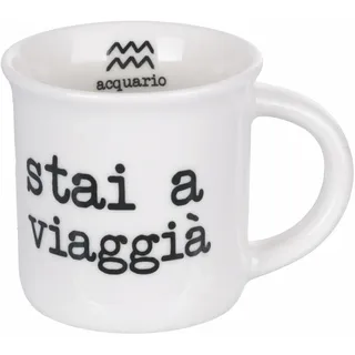 Villa d'Este Home Tivoli Kaffeebecher 90 ml Porzellan Aquarium S.P.Q.eRe Sternzeichen