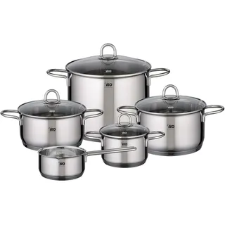 ELO Rubin Topf-Set 5-tlg. Bratentopf 20 cm + Fleischtopf 16 cm + Kasserolle 16 cm + Gemüsetopf 24 cm