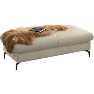 W.Schillig W.SCHILLIG, Polsterhocker Füße in Schwarz pulverbeschrichtet, grau