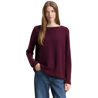 Tom Tailor Damen 1043760 Plussize Cosy Sweatshirt mit Knöpfen