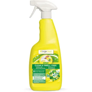 Bogaclean Clean & Smell Free Spray - Geruchsentferner & Fleckenentferner - 750 ml - Mikrobiologischer Geruchsneutralisierer & Enzymreiniger