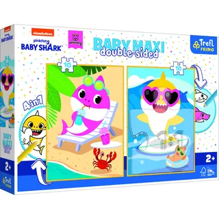 TREFL Doppelseitiges Puzzle Baby Hai BABY MAXI 2x10 Teile