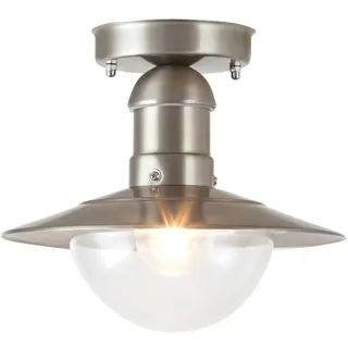 Rabalux 8763 Außendeckenleuchte Oslo, E27, silber, rund, ø240mm - Silber