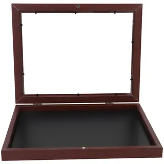 STOBAZA Trikotrahmen Shadow Box Holzrahmen Für Sporttrikots Klare Sporttrikot-Vitrine Für Tisch- Und Wandmontage Zur Präsentation Von Fußball- Basketball- Und Baseball-Erinnerungsstücken
