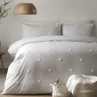 Appletree Dot Garden Silber 135 x 200 cm + 80 x 80 cm