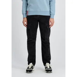Cargohose ALPHA INDUSTRIES "Agent Cord", Herren, Gr. 31, Normalgrößen, grau (vintage grau), Obermaterial: 100% Baumwolle, Hosen Cargohose