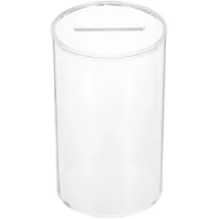 TOYANDONA Transparente Spardose Aus Acryl Mit Münzschlitzdeckel 5.91X5.91X3.54 Zoll Vielseitiger Münzbehälter Für Restaurant Trinkgeld Und Haushalt