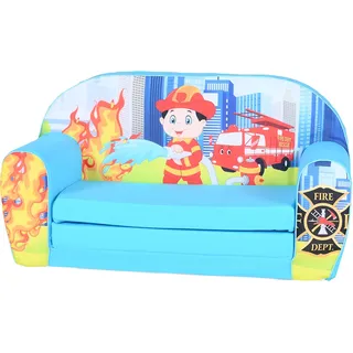 Kindersofa Fireman blue