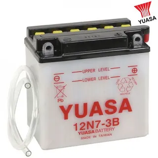 YUASA BATTERIE ohne Säurepack - 12N7-3B offen Saeure, 135 mm x 75 mm x 133 mm