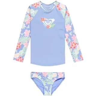 Funktionstop ROXY "Tropical Story", Kinder, Gr. 4(101-108cm), grapemist tropical par tay, 82% Polyester, 18% Elasthan, Tops Funktionstop