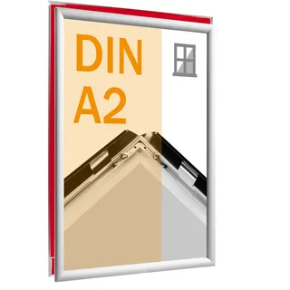 Fenster Klapprahmen A2 silber, Aluminium