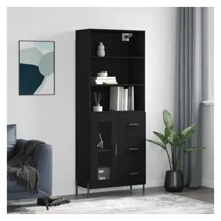 vidaXL Highboard 69,5 x 180 x 34 cm schwarz