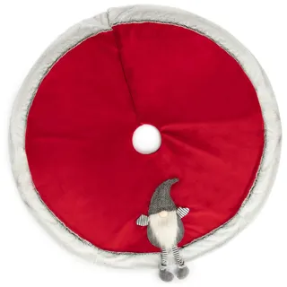 com-Four® Premium Weihnachtsbaumdecke zum Schutz vor Tannennadeln – runde Weihnachtsbaumdecke für den Weihnachtsbaum – Unterlage mit Weihnachtswichteln