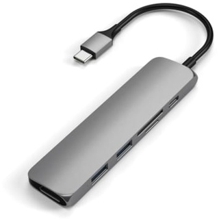 Satechi Type-C USB Passthrough HDMI Hub V2 Space Grau