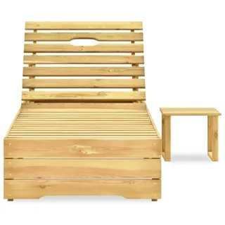 vidaXL Sonnenliege 98 x 30 x 26 cm Braun