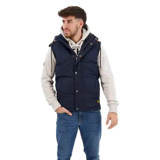 Superdry Everest Daunenweste - Nordic Chrome Navy - S