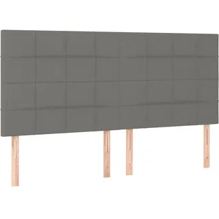vidaXL 3116347, Dunkles Grau, Polyester, Holz, 1800 mm, 118 cm, 128 cm, 50 mm - Grau