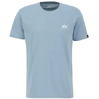 Alpha Industries »BASIC T SMALL Logo T-Shirt für Herren, Greyblue